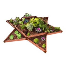 Classic Sienna Raised Garden Bed Garden Star 12' x 12' x 11" - 1" Profile