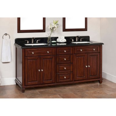 Ely 72 Double Sink Vanity With Granite Top Sam S Club