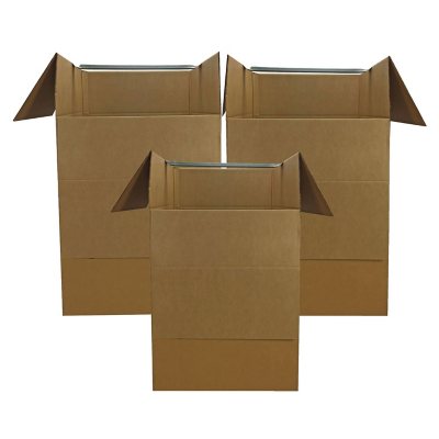 uBoxes Large Corrugated Wardrobe Moving Boxes(Bundle of 3) 24