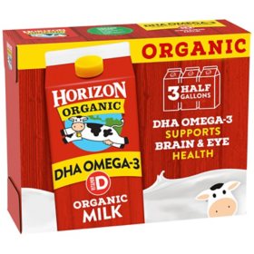 Horizon Organic Whole Milk with DHA (64 fl. oz., 3 pk.)