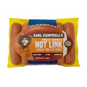 Earl Campbell's Hot Links, 2.5 lbs.