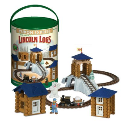 Lincoln log cheap train set