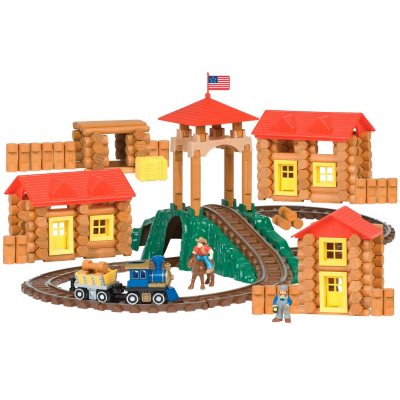 Lincoln log cheap train set