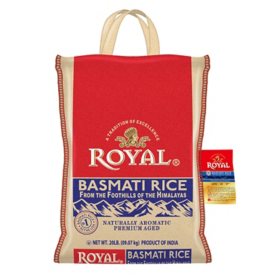 Royal Basmati Rice, 20 lbs.