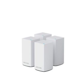 Linksys Velop Intelligent Mesh  Wi-Fi System (4-Pack White)