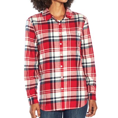 Gap Purple/ Blue Oversized Flannel shirt for Women Size XS