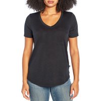 Gap Ladies Short Sleeve Slub V-Neck T-Shirt