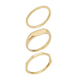  Stackable Rings in 14K Gold