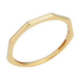 14K Polished Yellow Gold Geometric Ring