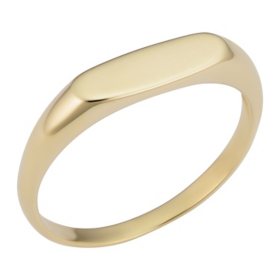14K Polished Yellow Gold Signet Ring