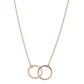 Double Circle Pendant in 14K Gold