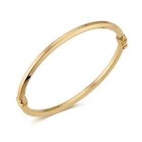 Knife Edge Bangle Bracelet in 14K Gold