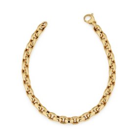 Rolo Link Chain Bracelet in 14K Gold