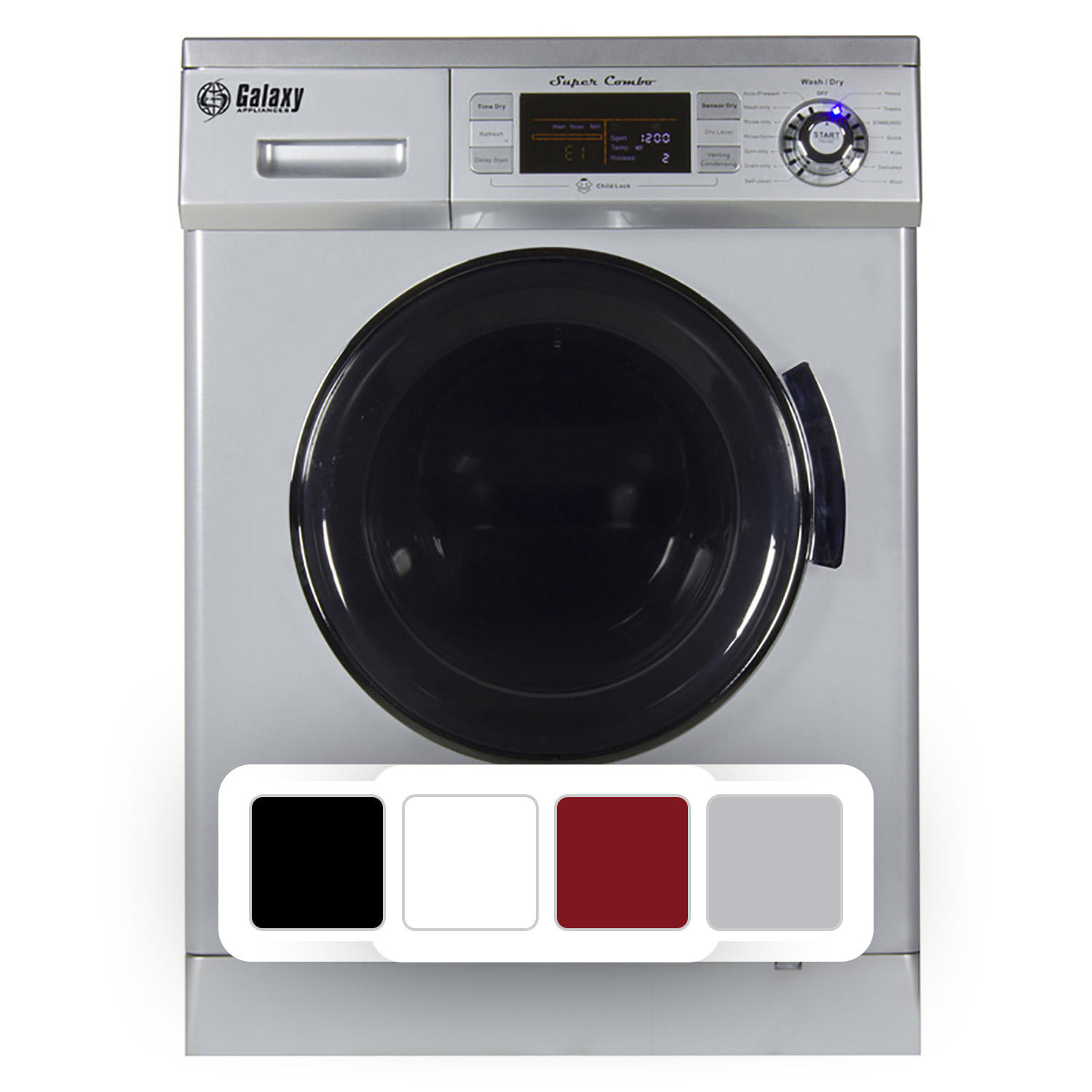 UPC 747037175119 product image for Galaxy All-in-One Electric Washer & Dryer Combo (Silver) | upcitemdb.com