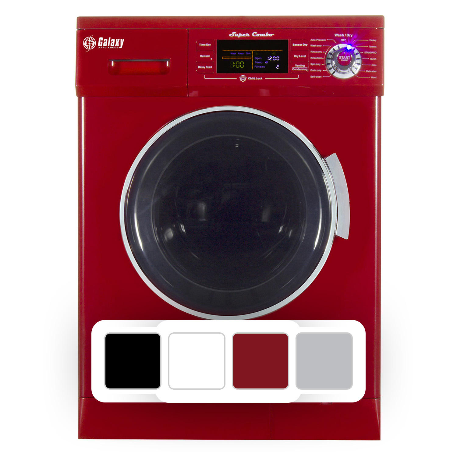 UPC 747037175133 product image for Galaxy All-in-One Electric Washer & Dryer Combo (Merlot) | upcitemdb.com