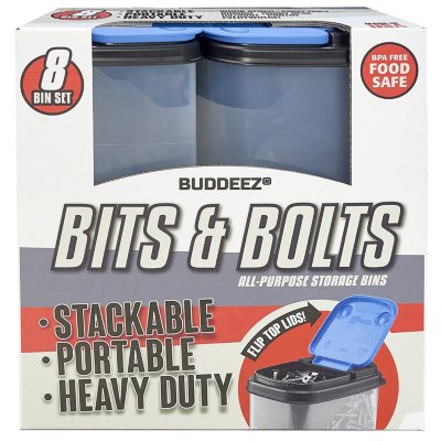 Buddeez Bits & Bolts All-purpose Storage Bins 12-count Set