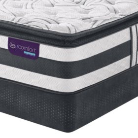 Serta Icomfort Hybrid Observer Super Pillowtop Twin Mattress Set