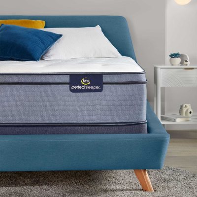 Serta Perfect Sleeper 2 0 Ashbrook Eurotop Plush Queen Mattress Set Sam S Club