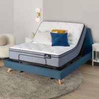 Serta Perfect Sleeper Ashbrook 2.0 Eurotop Twin XL Mattress and Motion Essentials IV Adjustable Base Set
