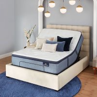 Serta Perfect Sleeper Glenmoor 14" Pillowtop Mattress and Motion Essentials IV Adjustable Base Set, Available in TwinXL, Full Queen, King, California King