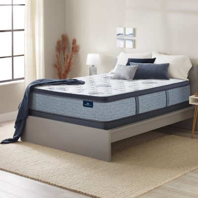 Serta castleview cushion firm on sale pillowtop queen mattress set reviews