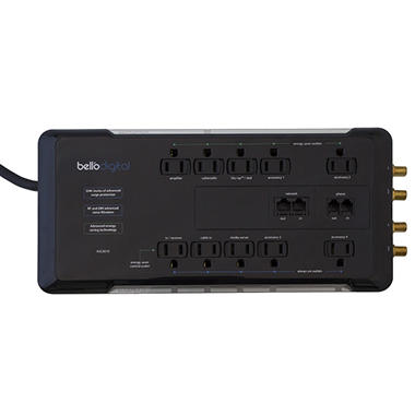 Bell’O Digital 10-Outlet Energy Saving Audio Video Surge Protector