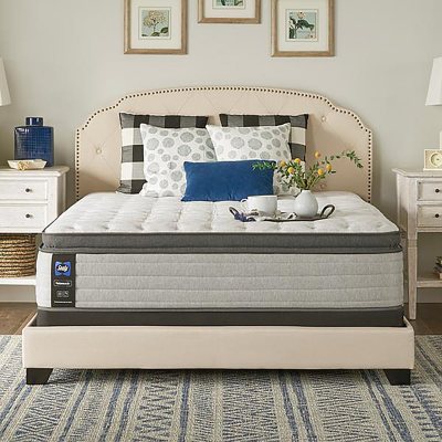 Sealy response performance gray shop cove firm queen mattress only