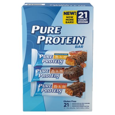 Pure Protein High Protein Bars, Variety Pack (21 ct.) - Sam's Club