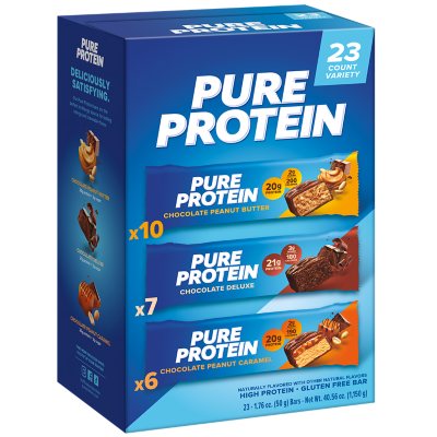 Pure Protein Bars, High Protein, Nutritious Snacks to Support Energy, Low  Sugar, Gluten Free, Birthday Cake, 1.76 oz, Pack of 12 (Packaging May Vary)