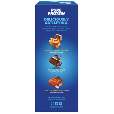 Pure Protein Bars, Variety Pack, 1.76 oz, 23-ct