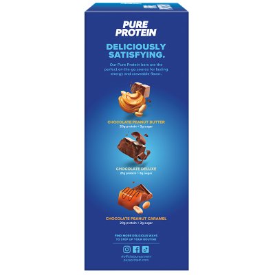 Pure Protein Bars Gluten Free, Chocolate Variety Pack (23 ct.)