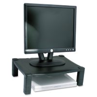 Kantek Single Platform Adjustable Monitor Stand, Black