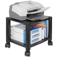 Kantek - Mobile Printer Stand, Two-Shelf, 17w x 13-1/4d x 14-1/8h -  Black