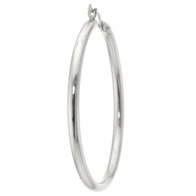 Sterling Silver Hoop Earrings 40mm Sam s Club