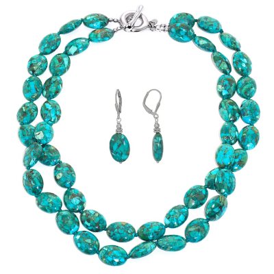 Sam's club necklace and deals earring set