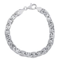 Italian Sterling Silver Mariner Chain Bracelet