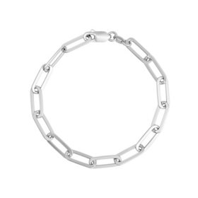 Paperclip Chain Bracelet in Sterling Silver