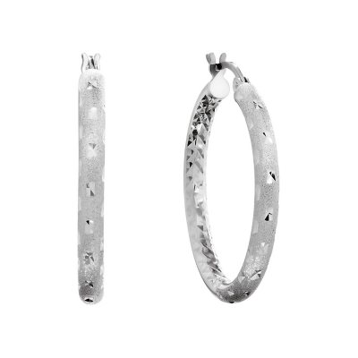 Sam's club silver hoop earrings store