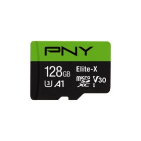 PNY Elite-X Class 10 U3 V30 microSDXC Flash Memory Card (Choose Capacity)
