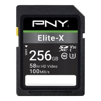 PNY Elite-X Class 10 U3 V30 SDXC Flash Memory Card (Choose Capacity)