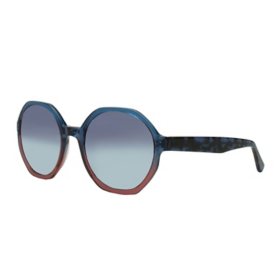 Betsey Johnson Round Sunglasses, Navy Blue Ombre BS09