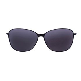 Callaway Square Clip-On Sunglasses, Black CA115