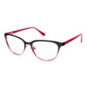 Betsey Johnson BW05 Eyewear, Black & Pink