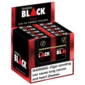Djarum Black Ruby Filtered Cigars 10 ct., 12 pk.