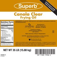Superb Canola Clear Fry Oil (35 lb.)