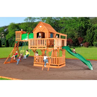 Woodridge Cedar Swing Set With Slide Original Price 1 649 00 Save 50 00