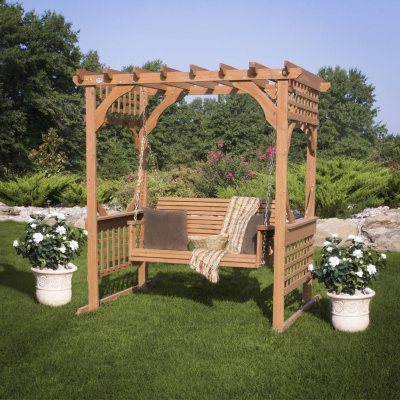 Pergola cheap swing seat