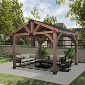 Backyard Discovery 12' x 10' Brookdale Gazebo With Electric		