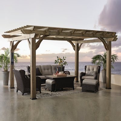 Backyard Discovery 14′ x 10′ Somerville Pergola With Electric