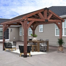 Freestanding 24x8 Pergola Kit with Roof - Backyard Pergola Sale